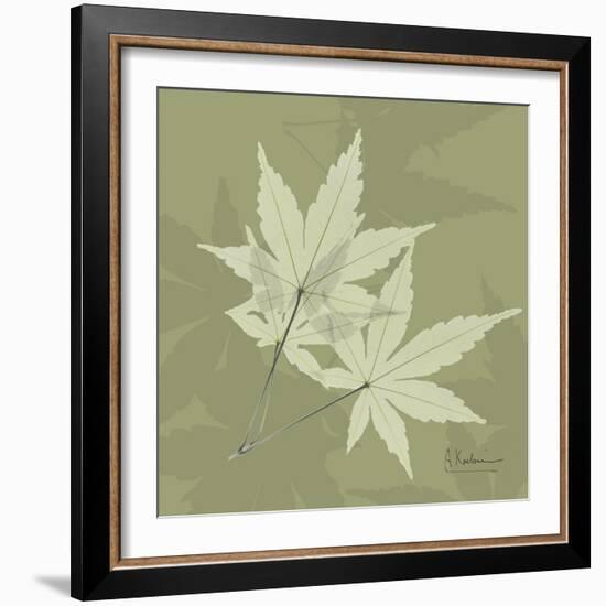 Green Leaf Square 7-Albert Koetsier-Framed Premium Giclee Print