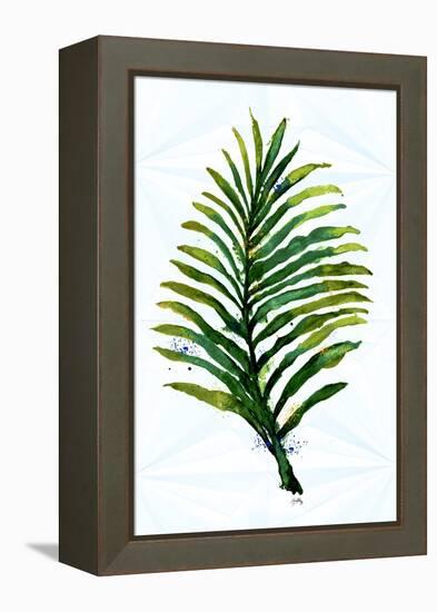 Green Leaf-Elizabeth Medley-Framed Stretched Canvas