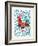 Green Leaves Rooster-Cat Coquillette-Framed Giclee Print