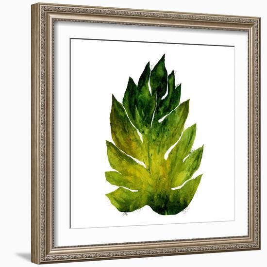 Green Leaves Square I-Elizabeth Medley-Framed Art Print