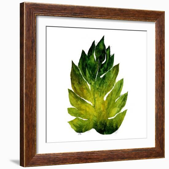 Green Leaves Square I-Elizabeth Medley-Framed Art Print