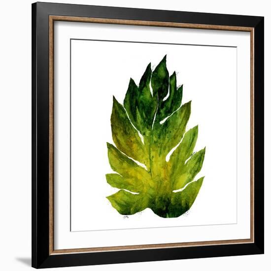 Green Leaves Square I-Elizabeth Medley-Framed Art Print