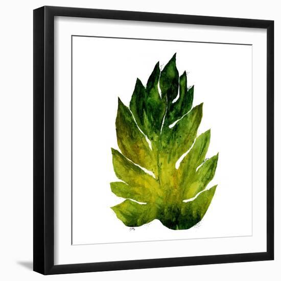 Green Leaves Square I-Elizabeth Medley-Framed Art Print