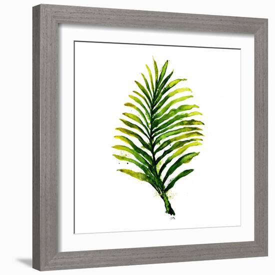 Green Leaves Square II-Elizabeth Medley-Framed Art Print