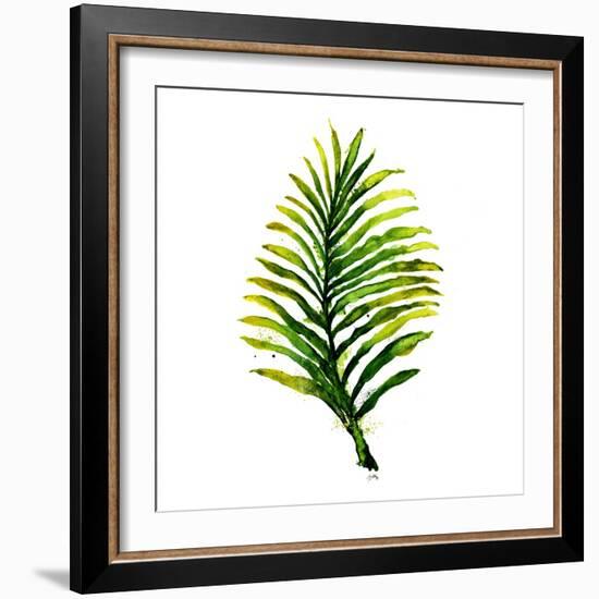 Green Leaves Square II-Elizabeth Medley-Framed Art Print