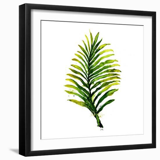 Green Leaves Square II-Elizabeth Medley-Framed Art Print