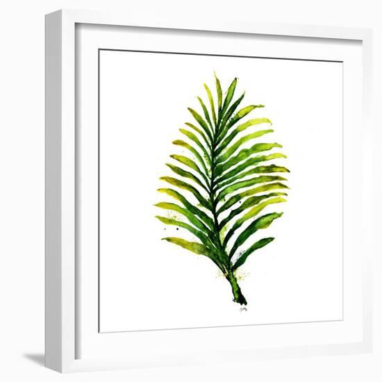 Green Leaves Square II-Elizabeth Medley-Framed Art Print