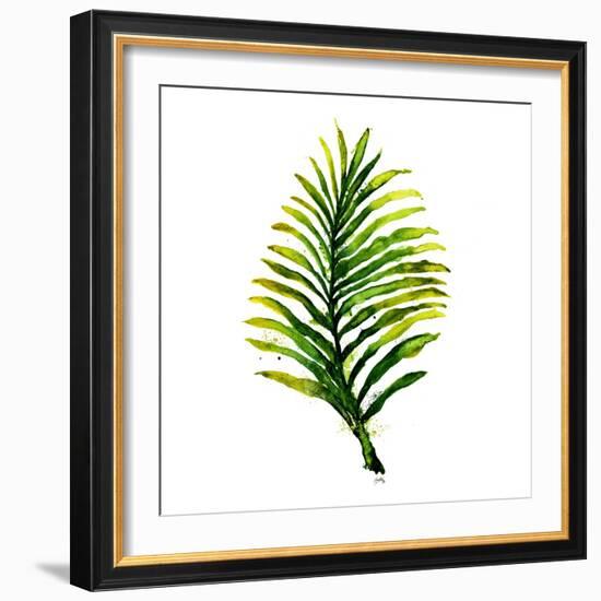 Green Leaves Square II-Elizabeth Medley-Framed Art Print