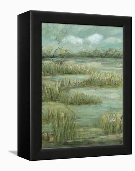 Green Meadows I-Beverly Crawford-Framed Stretched Canvas