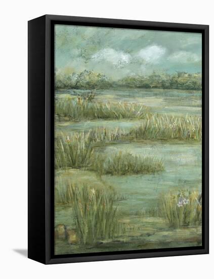 Green Meadows I-Beverly Crawford-Framed Stretched Canvas