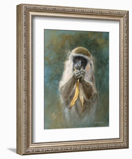 Green Monkey Study-Michael Jackson-Framed Giclee Print