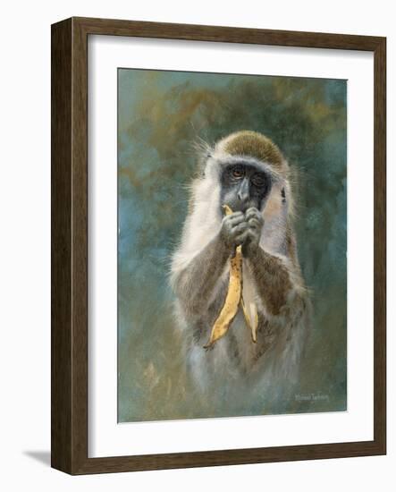 Green Monkey Study-Michael Jackson-Framed Giclee Print