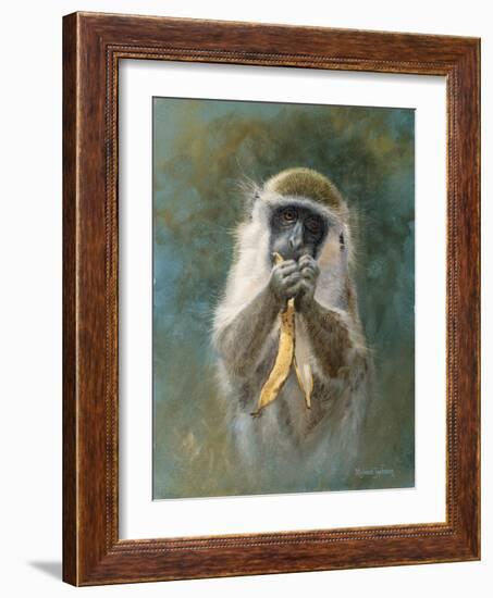 Green Monkey Study-Michael Jackson-Framed Giclee Print