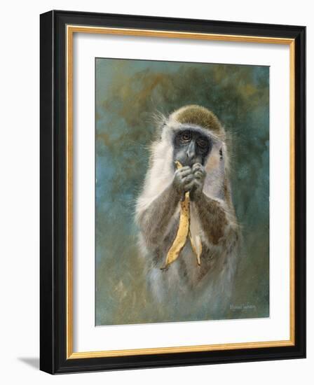 Green Monkey Study-Michael Jackson-Framed Giclee Print