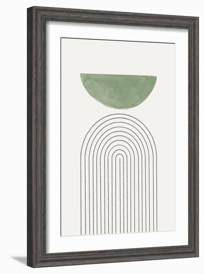 Green Moon No3.-THE MIUUS STUDIO-Framed Giclee Print