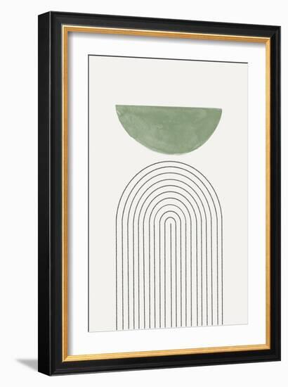 Green Moon No3.-THE MIUUS STUDIO-Framed Giclee Print