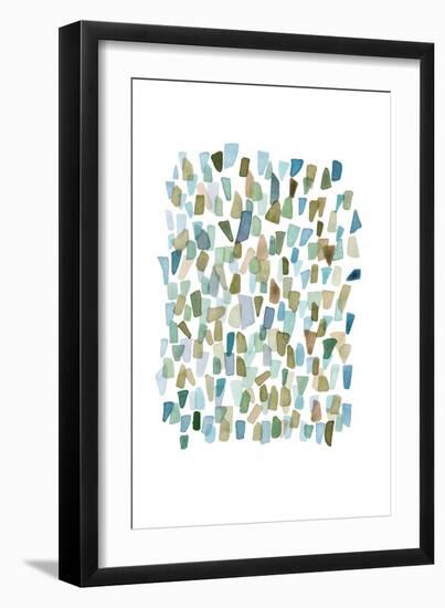 Green Mossy Seaglass-Louise van Terheijden-Framed Giclee Print