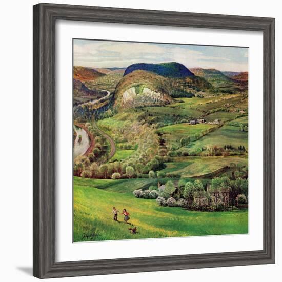 "Green Moutains," May 21, 1960-John Clymer-Framed Giclee Print