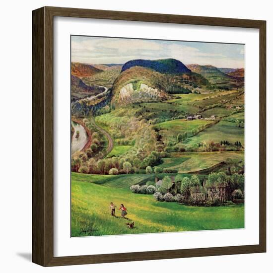 "Green Moutains," May 21, 1960-John Clymer-Framed Giclee Print