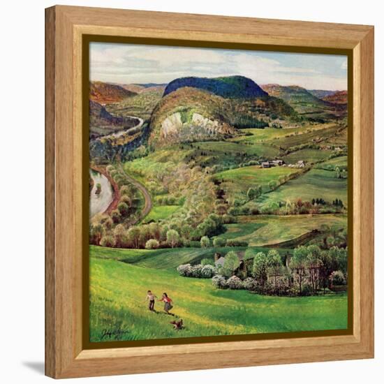 "Green Moutains," May 21, 1960-John Clymer-Framed Premier Image Canvas