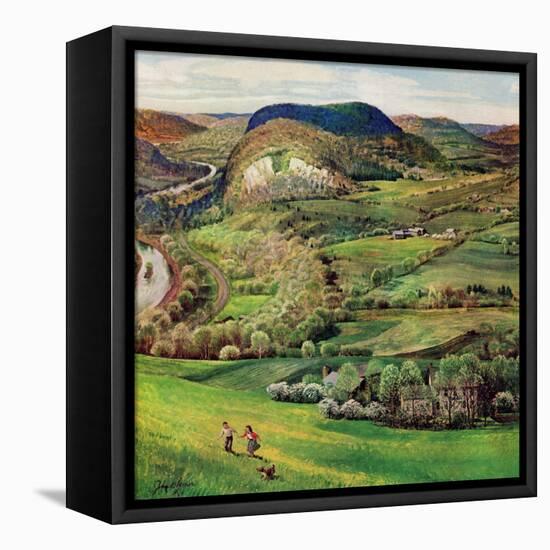 "Green Moutains," May 21, 1960-John Clymer-Framed Premier Image Canvas
