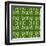 Green Native Pattern-weknow-Framed Art Print