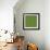 Green Native Pattern-weknow-Framed Art Print displayed on a wall