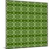 Green Native Pattern-weknow-Mounted Art Print