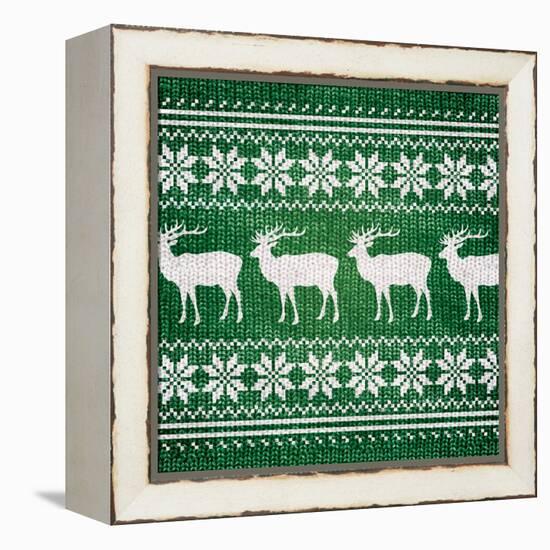 Green Nordic Sweater I-Artique Studio-Framed Stretched Canvas