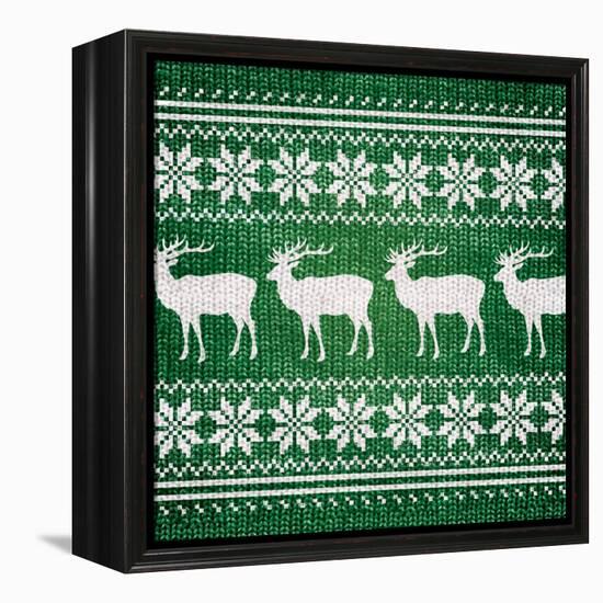 Green Nordic Sweater I-Artique Studio-Framed Stretched Canvas