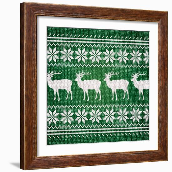 Green Nordic Sweater I-Artique Studio-Framed Art Print