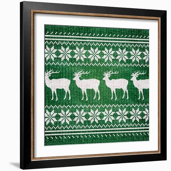 Green Nordic Sweater I-Artique Studio-Framed Art Print