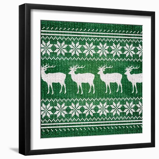 Green Nordic Sweater I-Artique Studio-Framed Art Print