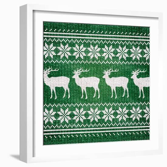 Green Nordic Sweater I-Artique Studio-Framed Art Print