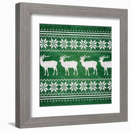 Green Nordic Sweater I-Artique Studio-Framed Art Print