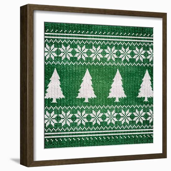 Green Nordic Sweater II-Artique Studio-Framed Art Print