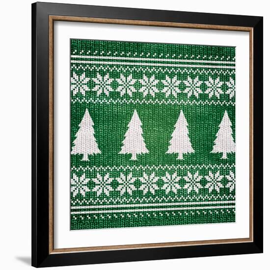 Green Nordic Sweater II-Artique Studio-Framed Art Print