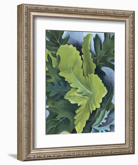 Green Oak Leaves, c.1923-Georgia O'Keeffe-Framed Art Print