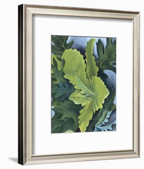 Green Oak Leaves, c.1923-Georgia O'Keeffe-Framed Art Print