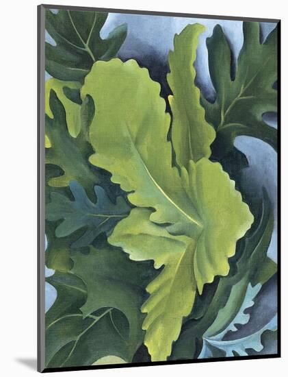 Green Oak Leaves, c.1923-Georgia O'Keeffe-Mounted Art Print