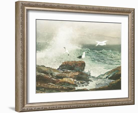 Green Ocean I-Steve Hunziker-Framed Art Print