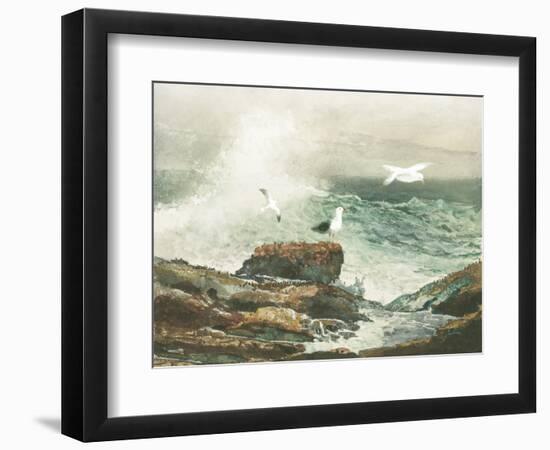 Green Ocean I-Steve Hunziker-Framed Art Print