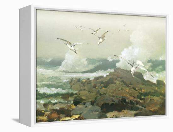 Green Ocean II-Steve Hunziker-Framed Stretched Canvas