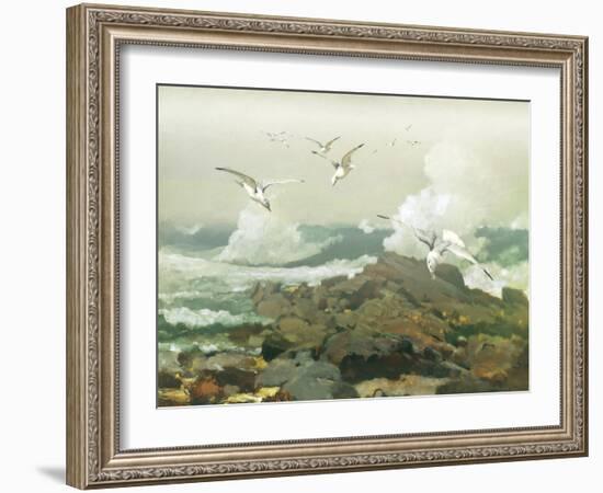 Green Ocean II-Steve Hunziker-Framed Art Print