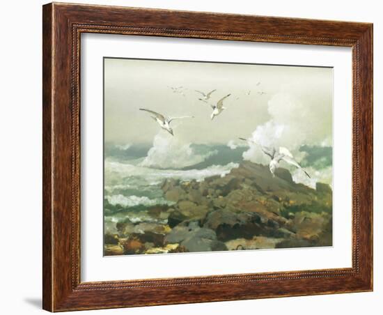 Green Ocean II-Steve Hunziker-Framed Art Print