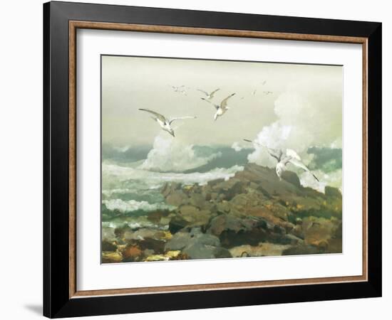 Green Ocean II-Steve Hunziker-Framed Art Print
