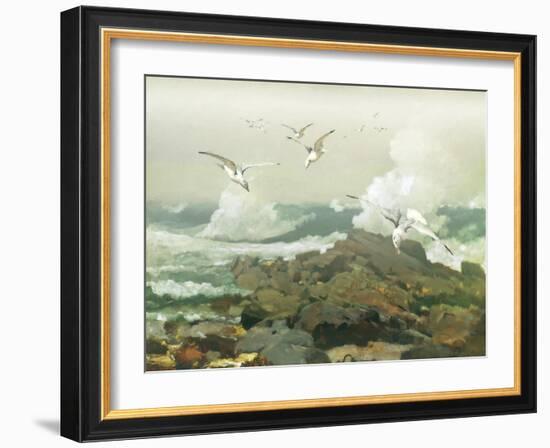 Green Ocean II-Steve Hunziker-Framed Art Print