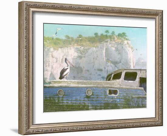 Green Ocean III-Steve Hunziker-Framed Art Print