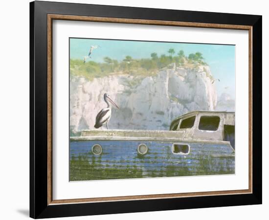 Green Ocean III-Steve Hunziker-Framed Art Print