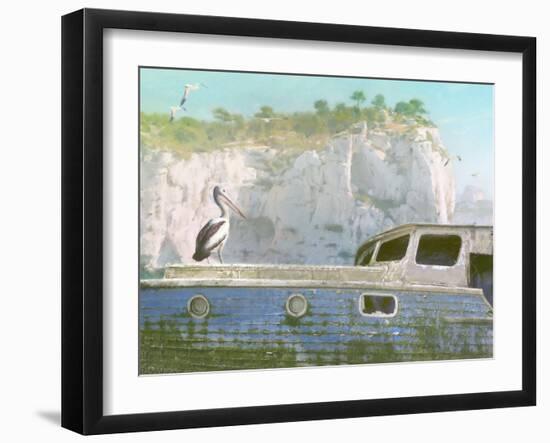 Green Ocean III-Steve Hunziker-Framed Art Print